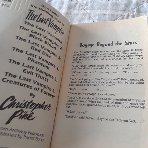 Vtg 90s The Tachyon Web Christopher Pike Book - Picture 5 of 6